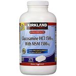 Kirkland Signature Extra Strength Glucosamine Hci 1500Mg, With Msm 1500 Mg, Pack of 375-Count Tablets