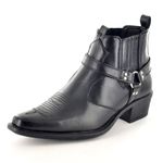 New Mens Black Western Boots UK 10