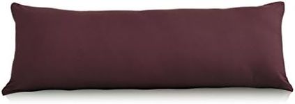 EVOLIVE Ultra Soft Microfiber Body Pillow Cover/Pillowcases 21"x54" with Hidden Zipper Closure(21"x54" Body Pillow Cover, Wine)