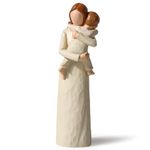 Yuideary Mother and Son Figurines, Sculpted Hand Painted Figure, Mother Son Statue Gifts, for Mom from Son, Perfect Sculpture Gifts for New Mom, Mother.