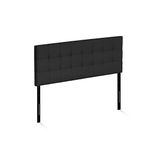 Furinno FB17038Q-BK Roanne Tufted Headboard, Queen, Black