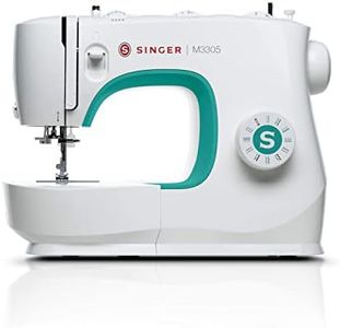 Singer M3305 Electric Sewing Machine | 23 Built-in Stitches| 58 Stitches Functions with 70wt Powerful motor & Feed dog with106 Teeth in 6 Rows – Get Free Online Interactive Master Class.