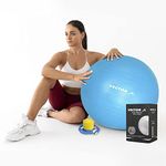 Vector X Gym Ball for Exercise Anti Burst Exercise Ball with Foot Pump for Workout Yoga Ball for Women and Men Swiss Ball for Balance Stability Training, Birthing Ball for Pregnancy, Fitness