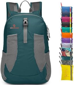 sinotron 22L Lightweight Packable Hiking Backpack, Small Hiking Backpack Day Pack for Women Men Travel Camping Vacation, Dark Green