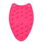 The Quilted Bear Mini Iron Rest - Mini Silicone Heat Resistant Iron Pads for General Crafts or Quilting Iron Use with Four Different Colour Mats Available! (Pink)