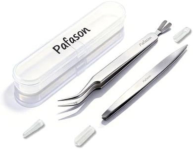 Pafason Stainless Steel Premium Dual-Headed Tick Removal Twister Tweezer Set - Remover for Dogs, Cats and Humans with Storage Case