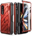 SUPCASE Unicorn Beetle Pro Series Case for Samsung Galaxy Z Fold 4 5G (2022), Full-Body Dual Layer Rugged Case with Built-in Screen Protector & Kickstand & S Pen Slot (Ruddy)