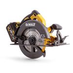 Dewalt DCS575T2-GB Precision Circular Saw with 2 Batteries, 54 V, Yellow/Black, 67 mm, Set of 8 Piece