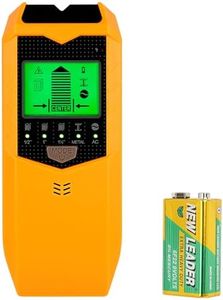 Stud Finder Wall Scanner，WOVTE 5 in 1 Electronic Stud Detector Stud Finder with Battery, Audio Alarm and HD LCD Display for The Center and Edge of Wood, AC Wire, Metal and Studs Detection