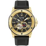 Bulova Men's Marine Star, Black, 98A272