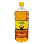 PLAZA - Pure Linseed Oil - 1 Litre Pack (Bat Oil) Used for wood Polishing and wood strength, Used for Cricket Bats, Used for mixing in paints for enhanced Gloss, Good massaging oil.