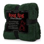 Snug Rug Special Edition Blankets Luxury Sherpa Fleece 127 x 178cm (50" x 70") Sofa Throw Blanket (Racing Green)