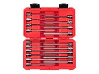 TEKTON 3/8 Inch Drive Long Hex Bit Socket Set, 19-Piece (1/8-3/8 in., 3-10 mm) | SHB91315