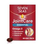 Seven Seas JointCare Essential, with Omega-3, Glucosamine, Chondroitin, Vitamins C and D, Manganese and Zinc, Food Supplements, 60-Day Pack