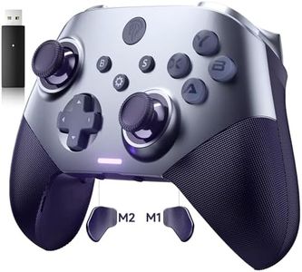 EasySMX X10 PC Controller con grilletti Hall e Joystick, Controller Wireless Bluetooth con Tasti Meccanici, Senza Zone Morte o Problemi di deriva, Compatibile con PC/Switch/Steam-Viola
