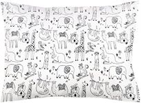 Toddler Sleeping Pillow with Pillowcase Travel Kids Pillow,13 x 18 Baby Pillows for Sleeping, Machine Washable Kids Pillow with Soft Cotton Pillowcase, Perfect for Travel, Toddlers Cot