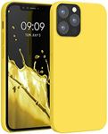 kwmobile Case Compatible with Apple iPhone 12 / iPhone 12 Pro Case - TPU Silicone Phone Cover with Soft Finish - Radiant Yellow