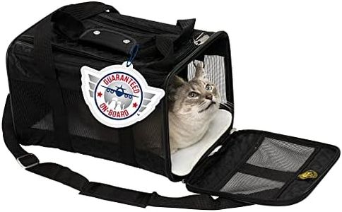 Sherpa Original Deluxe Travel Pet Carrier, Airline Approved & Guaranteed On Board - Black Lattice, Medium