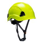 Portwest Height Endurance Vented Helmet, Size: One Size, Colour: Yellow, PS63YER