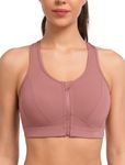 Yvette Zip Front Closure Sports Bra