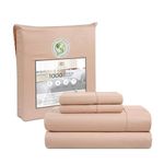 1000 Thread Count Bed Sheets Set for King Size - Sepia Rose Egyptian Cotton Blend, Deep Pocket Sheets, Sateen Weave, Hotel Quality Bedding