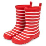 Lakeland Active Children's Pooley Striped Wellington Boots - Red - 1 UK