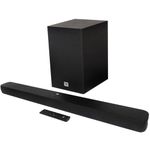 JBL Cinema SB180, Dolby Digital Soundbar with Wireless Subwoofer for Extra Deep Bass, 2.1 Channel Home Theatre with Remote, HDMI ARC, Bluetooth & Optical Connectivity (220W)