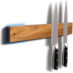 Gourmetop Magnetic Knife Holder for Wall, Knife Magnetic Strip No Drilling 16 Inch, Kitchen Magnetic Knife Holder for Refrigerator, Wood Magnetic Knife Rack/Bar for Fridge