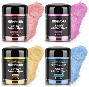 Edible Glitter for Cocktails Cakes Drinks, Rose Gold Edible Glitter, Gold Edible Glitter, Blue Edible Glitter, Purple Edible Glitter, Luster Dust Edible Drink Glitter Spray 4 Colors