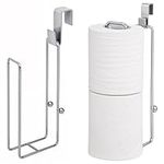 Belle Vous Over Toilet Roll Holders - Rustproof Iron Toilet Roll Storage Racks for Over The Tank Hanging - Paper Storage