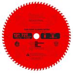 Freud 12" x 72T Thin Kerf Sliding Compound Miter Saw Blade (