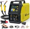 Weldpro Omni210 MIG Welder 200A Multi-Process Welder 110V/220V,Synergic MIG/Flux Core/Stick/Spool Gun/AC/DC HF TIG with Pulse,6-in-1 Frequency Control Welding Machine with Standard TIG Torch,VRD