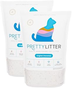 Pretty Litter Health Monitoring Cat Litter, Non-Clumping Crystal Litter, (6LB (Pack of 2), Unscented)