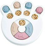 PetVogue Dog Slow Feeder Bowl, Puzzle Toy for Dispensing Treats, Pet Play Toys Game for Training IQ and Feed, Interactive Food Bowls Dispenser for Small, Medium, Large - Dogs, Cats, Pets & Puppies (Paw Shaped)