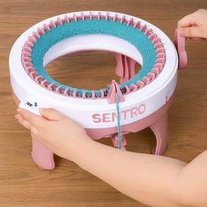 M.J COMFY-LIFE 48-Needle Knitting Machine – Hand Crank Yarn Loom