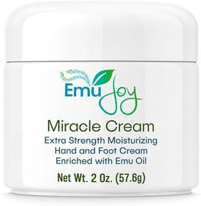 Emu Joy Miracle Cream - Extra Strength Hand & Foot Cream for Cracked Heels, Dry Skin & Calluses - Lanolin, Beeswax & Emu Oil Formula - For Hands, Feet, Elbows & Knees - 2 oz