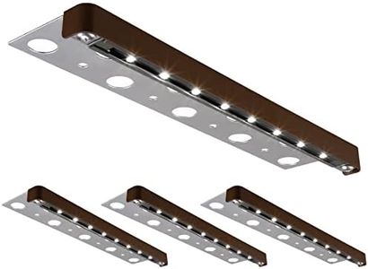 LEONLITE Classic Series 12 Inch LED Retaining Wall Lights, Hardscape Lighting Low Voltage, Low Voltage Landscape Lights, 12V Paver Lights, 3W Outdoor Step Lights, 5000K Daylight, ETL, Pack of 4