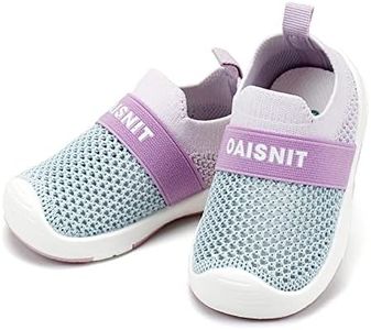 Baby Boy Girl Shoes Lightweight Breathable Toddler Mesh Sneakers Beach Water Shoes Non-Slip First Walking Shoes 6 9 12 18 24 Months, 0-purple, 12-18 Months Infant