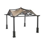 Garden Winds Replacement Canopy for Garden Treasures Pergola Gazebo, RipLock 350