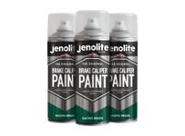 JENOLITE Brake Caliper Spray Paint | GREEN GLOSS | Brake and Caliper Restoration Spray Paint | Durable Finish, Heat and Petrol Resistant | 3 x 400ml | RAL 6005