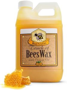 Touch of Beeswax Wood Furniture Polish and Conditioner with Orange Oil. Feeds, Waxes and Preserves Wood Beautifully (64 oz)