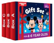 Einstein Box Featuring Disney Birthday Gift Set for 4-6 Year Old Boys & Girls | 3-in-1 Gift Set of Learning with fun Disney Characters | Birthday Gift Ideas for Boys/Girls ages 4,5,6 Years Old |