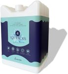 Luxuroo ICE Slim Design Reusable BPA Free Non-Toxic Breast Milk Ice Packs Cold Freezer Packs for Breastmilk Storage Baby Bottles Lunch Coolers Day Care Breastfeeding Pumping Moms (Set of 4, White)