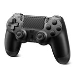 Suoxiom Wireless Controller for PS-4, Game Controller for PS-4/Pro/Slim/PC, Bluetooth Gamepad Joystick with Dual Vibration Touch Panel, Upgraded Six-Axis Sensor, 3.5mm Audio Jack