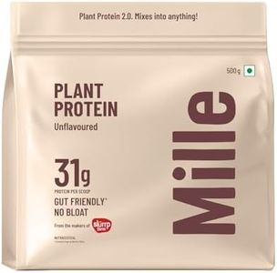 Mille Plant Protein | 31g Protein | Unflavoured | Made with Fermented Yeast Protein | No Bloat, Vegan, Heat-Stable | Has All 9 Essential Amino Acids | Mixes into Any Dish | 500g