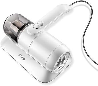 FYA Bed Vacuum Cleaner, Handheld Deep Sofa Vacuum Cleaner, High-Frequency Double Beat UV Mattress Vacuum Cleaner with HEPA 12Kpa Strong Suction and Low Noise, Suitable for Pillows, Sheets, Sofa, White