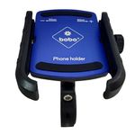 BOBO BM4 Jaw-Grip Waterproof Bike/Motorcycle/Scooter Mobile Phone Holder Mount, Ideal for Maps and GPS Navigation (Blue)