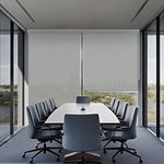 Hippo PVC Coated Premium Sunscreen Indoor Roller Blinds for Windows 95% Sun UV Protection Roll-Up Shades Room Darkening Polyester + PVC Blinds for Home, Office (Misty-Grey || 3FTX9FT)