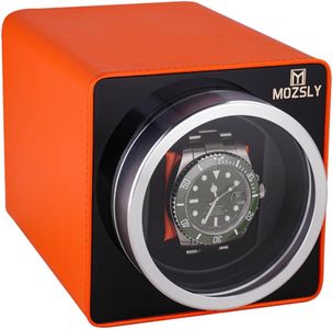 MOZSLY Single Watch Winder – Orange Automatic Watch Box