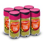 Schwartz Lemon & Dill Fish Seasoning 55 G | Jar | Pack of 6 | Precisely Blended with Lemon, Dill & Parsley | For Perfectly Seasoned Fish